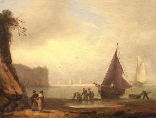 Thomas Luny - Unloading the catch