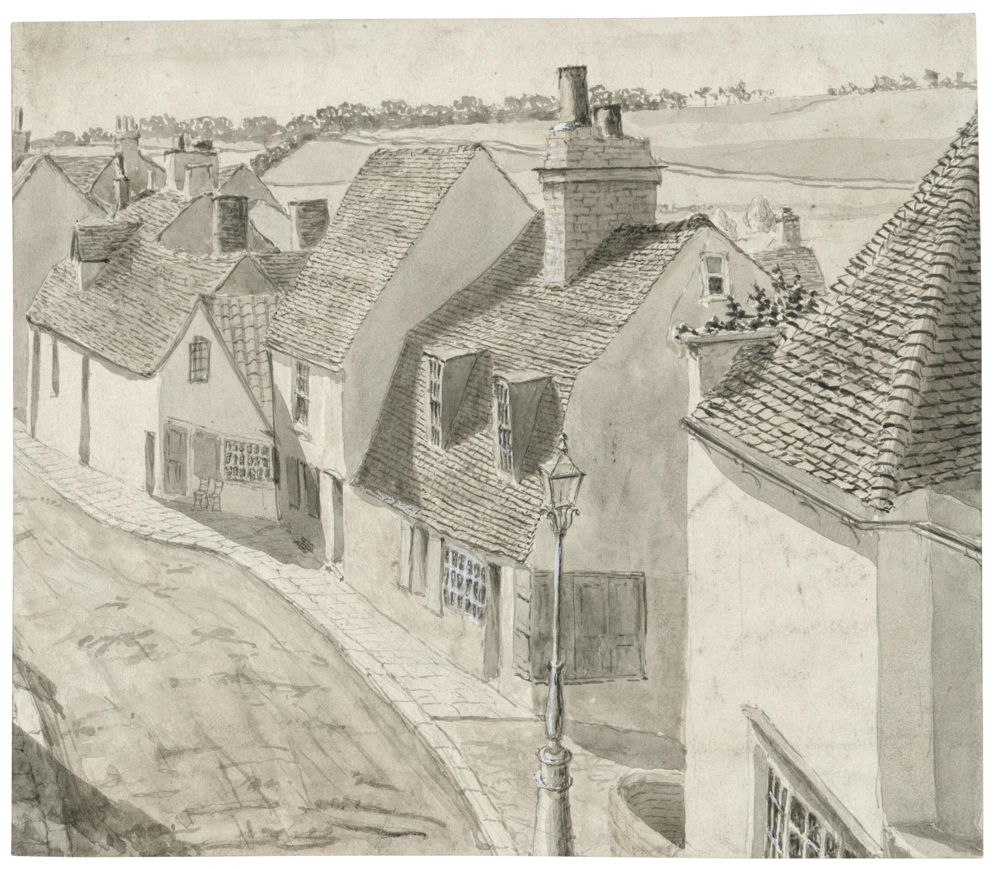 Thomas Matthew Rooke, R.W.S. - View of the High Street, Margate, Kent
