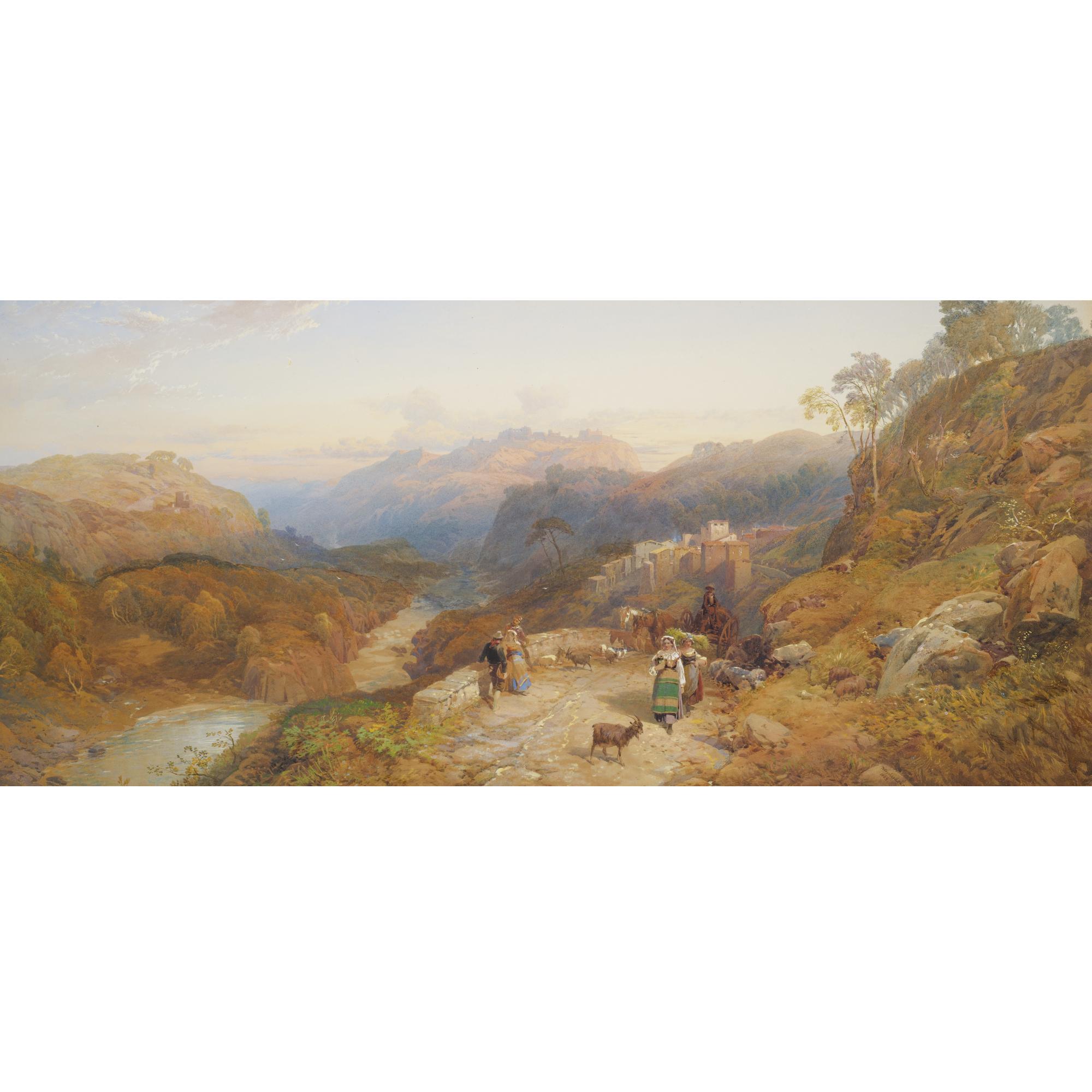 Thomas Miles Richardson Ii - Environs Of Girghenti From The Banks Of The River Drago