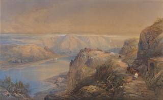 Thomas Miles Richardson Jnr., R.W.S. - The Rheinfels, From The Highlands Behind St. Goar, Germany