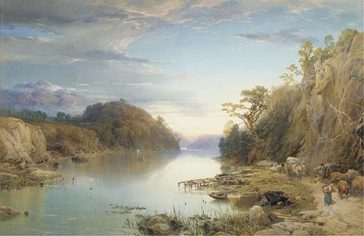 Thomas Miles Richardson, Jun., R.S.A., R.W.S. - Foot of Loch Katrine, Perthshire