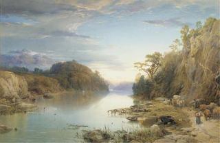 Thomas Miles Richardson, Jun., R.S.A., R.W.S. - Foot of Loch Katrine, Perthshire