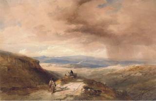 Thomas Miles Richardson, Jun., R.W.S. - A Winding Road In The Yorkshire Dales