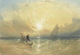 Thomas Miles Richardson, Jun., R.W.S. - Sunset off the coast