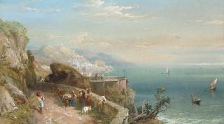 Thomas Miles Richardson, Jun., R.W.S. - The Amalfi coast