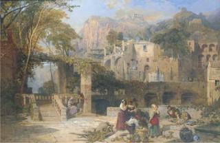 Thomas Miles Richardson, R.W.S. - At Amalfi, Gulf of Salerno