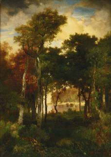 Thomas Moran - A Glimpse Of Georgica Pond