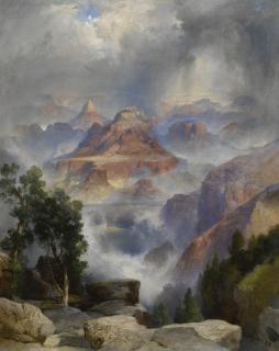 Thomas Moran - A Showery Day, Grand Canyon