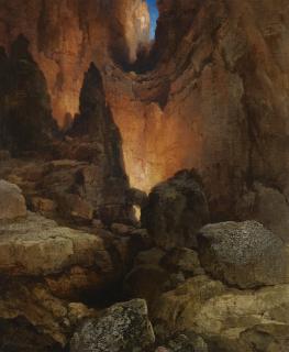 Thomas Moran - A Side Canyon, Grand Canyon of Arizona