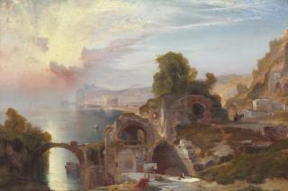 Thomas Moran - Bay of Baiae, Sunrise
