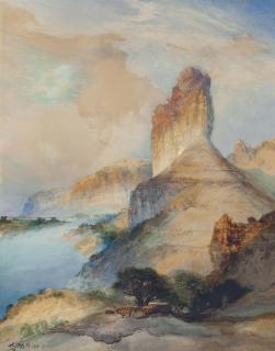 Thomas Moran - Castle Butte, Green River, Wyoming