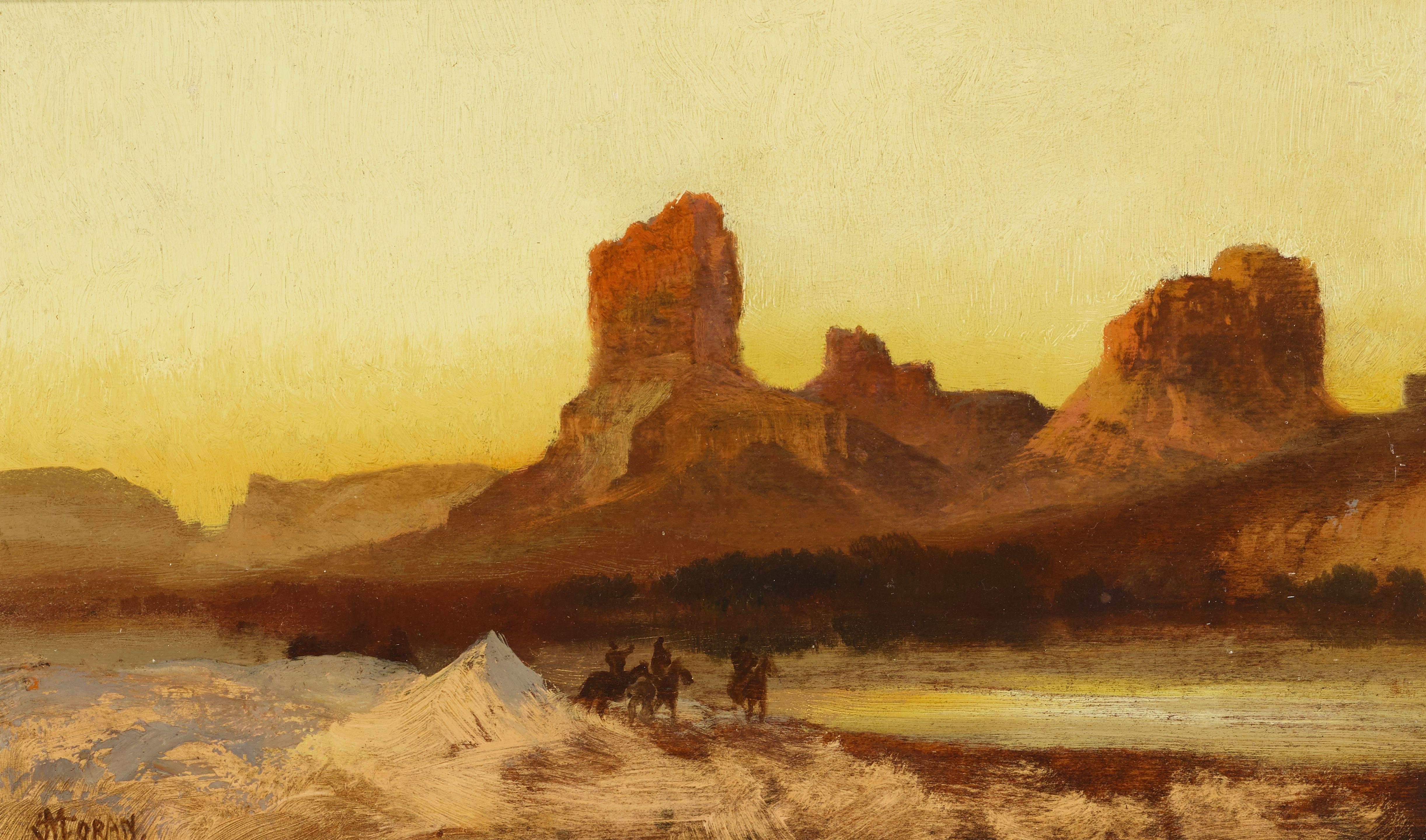 Thomas Moran - Indians at Green River