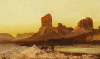 Thomas Moran - Indians at Green River