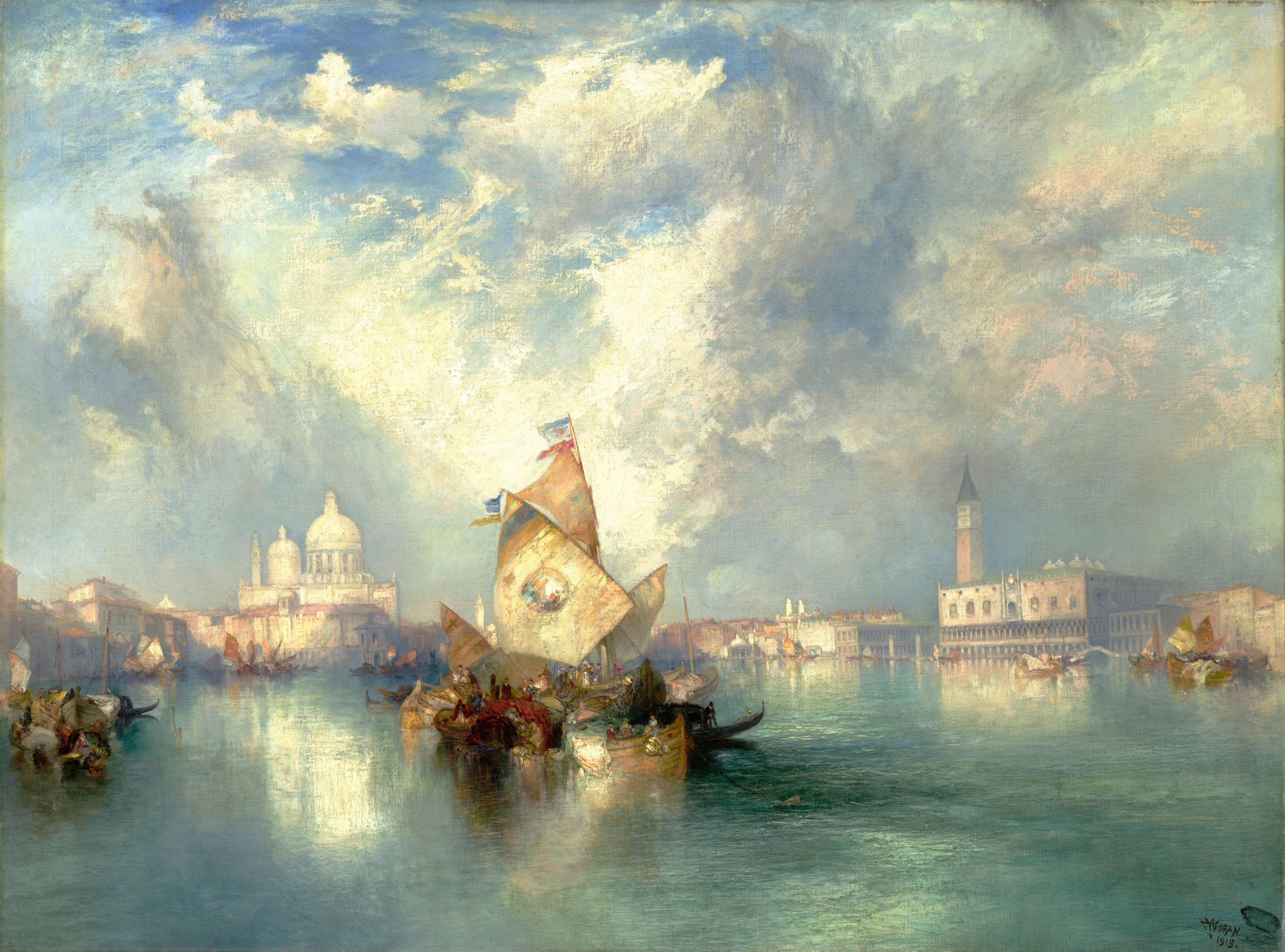 Thomas Moran - Santa Maria della Salute, Venice
