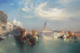 Thomas Moran - The Entrance to the Grand Canal