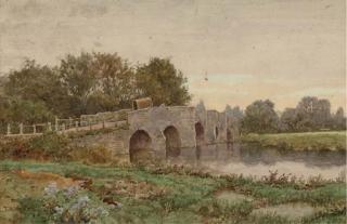 Thomas Nicholson Tyndale - Crossing the stone bridge