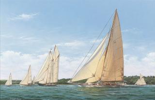 Thomas Oliver - Cambria and Mariette racing in the Solent