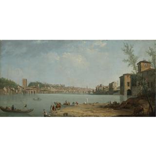 Thomas Patch - A View Of The River Arno With The Ponte Alle Grazie, Florence