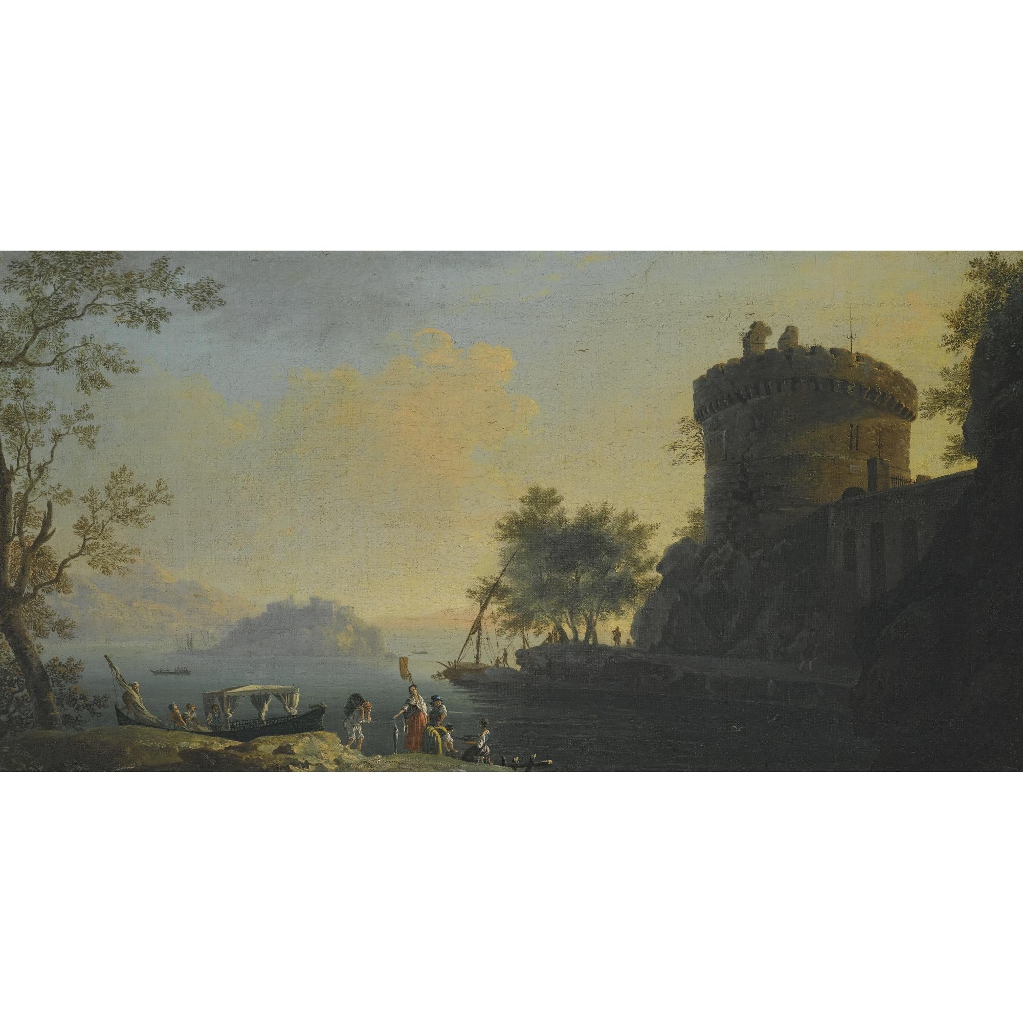 Thomas Patch - An Italianate Landscape, With The Tomb Of The Plautii