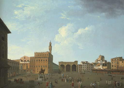 Thomas Patch - View of The Piazza Della Signoria, Florence