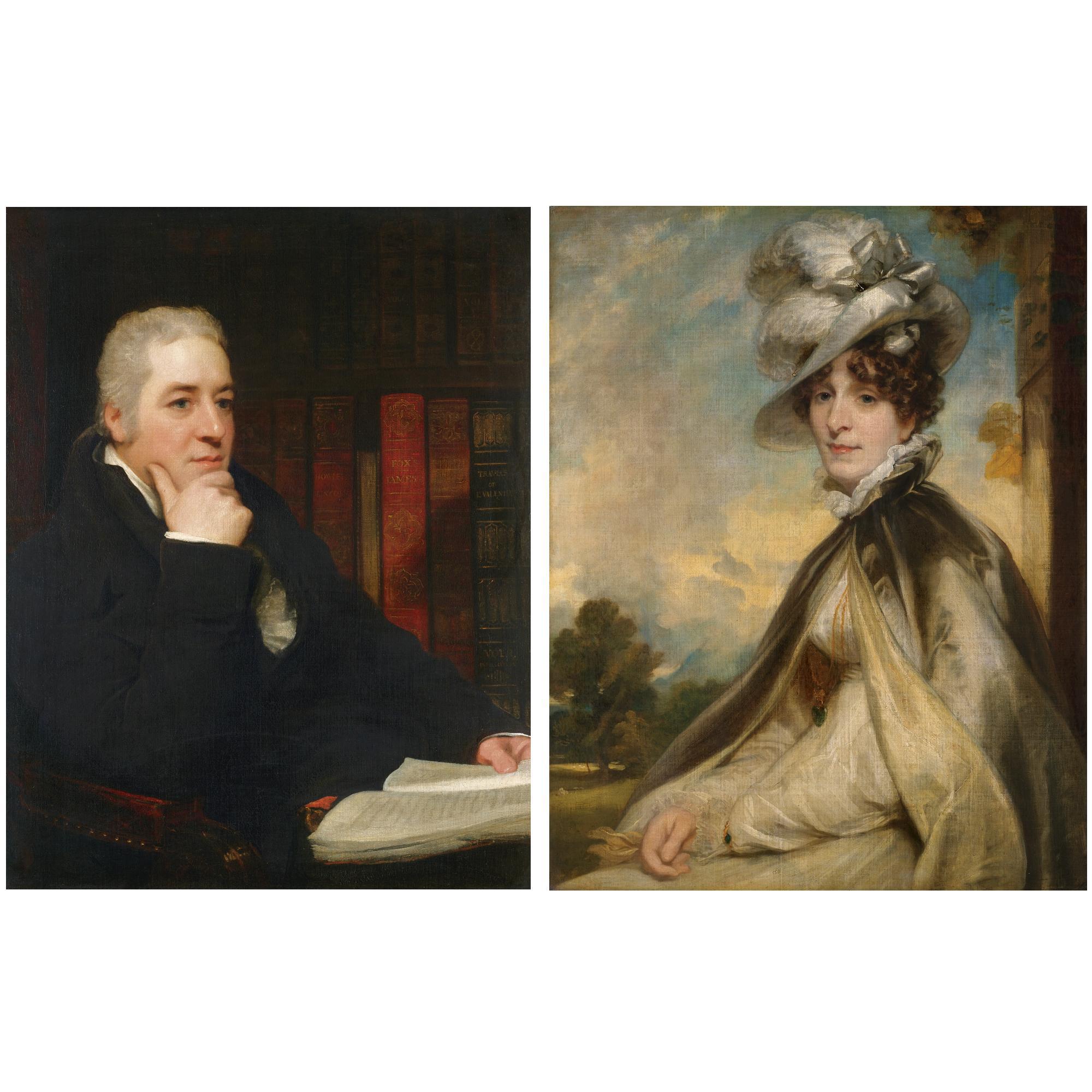 Thomas Phillips, R.A. - Portraits Of William Miller; And His Wife Susanna Chapman