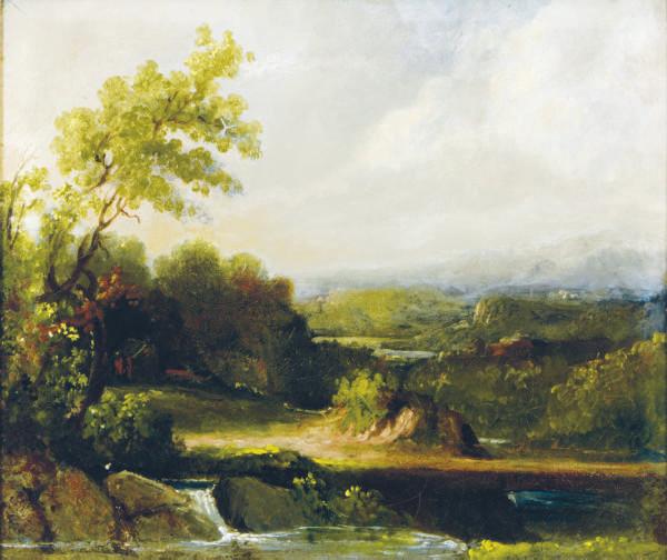 Thomas Prichard Rossiter - Peaceful path by a brook