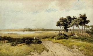 Thomas Pyne, R.I. - Across the heath to the river