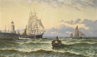 Thomas Rose Miles - Congested waters at the harbour mouth