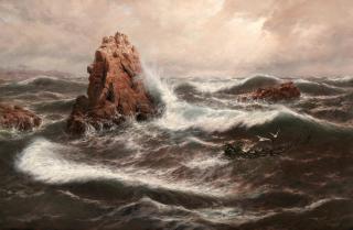 Thomas Rose Miles - \'Flood tide on the reef\'