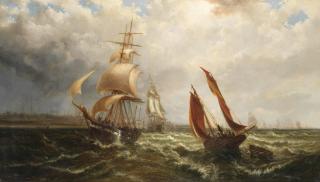 Thomas Rose Miles - Wind against tide off Yarmouth