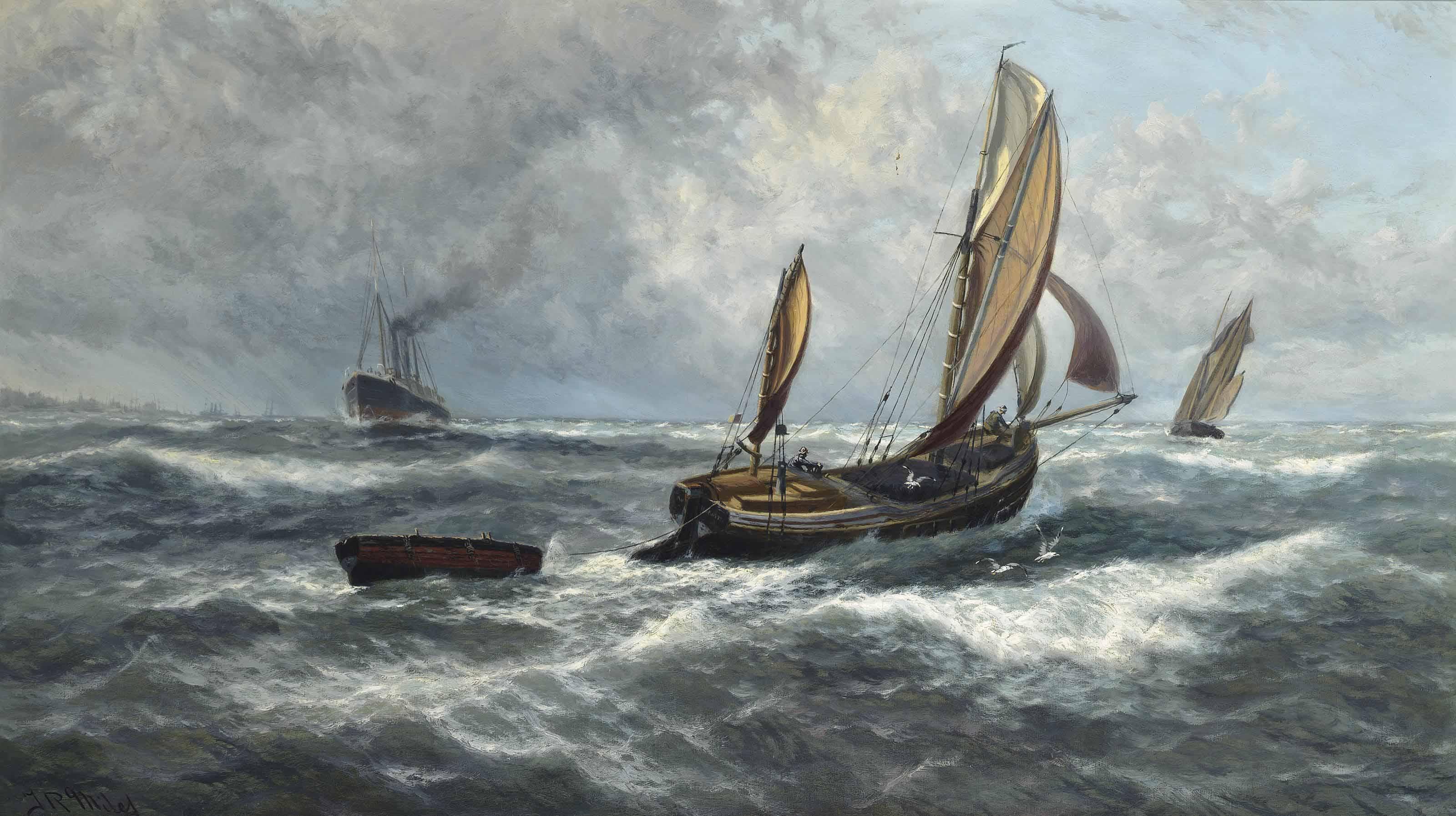 Thomas Rose Miles - Wind And Rain Off Sheerness