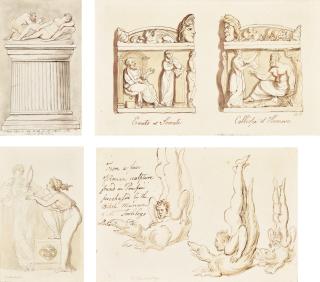 Thomas Rowlandson - A Collection Of Fifty-Nine Watercolours After The Old Masters And The Antique
