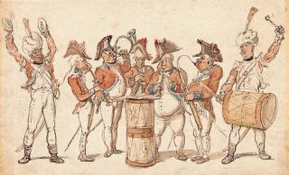Thomas Rowlandson - A military band