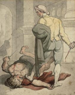 Thomas Rowlandson - A Roman Quarrel