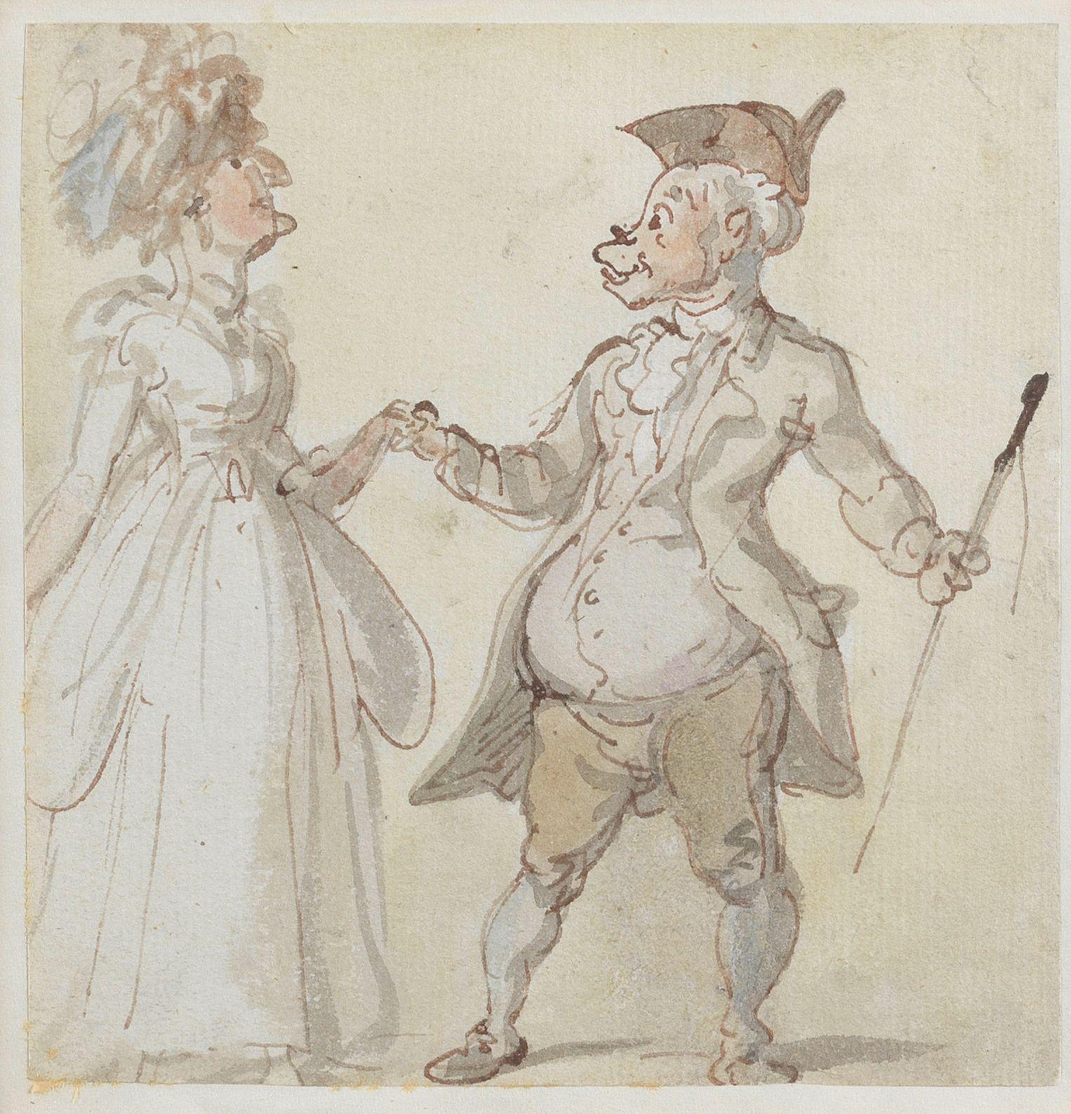 Thomas Rowlandson - Apeing their betters