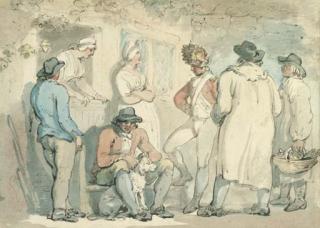 Thomas Rowlandson - At the inn door