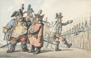 Thomas Rowlandson - Austrian troops, or a field day in the Netherlands