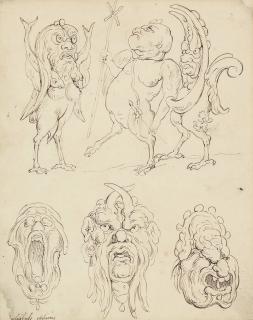 Thomas Rowlandson - Beelzebub\'s offspring