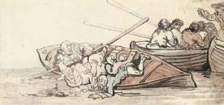 Thomas Rowlandson - Capsizing the Launch