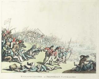 Thomas Rowlandson - England Invaded or Frenchman Naturalized