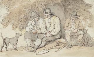 Thomas Rowlandson - Labourers Resting Beneath A Tree