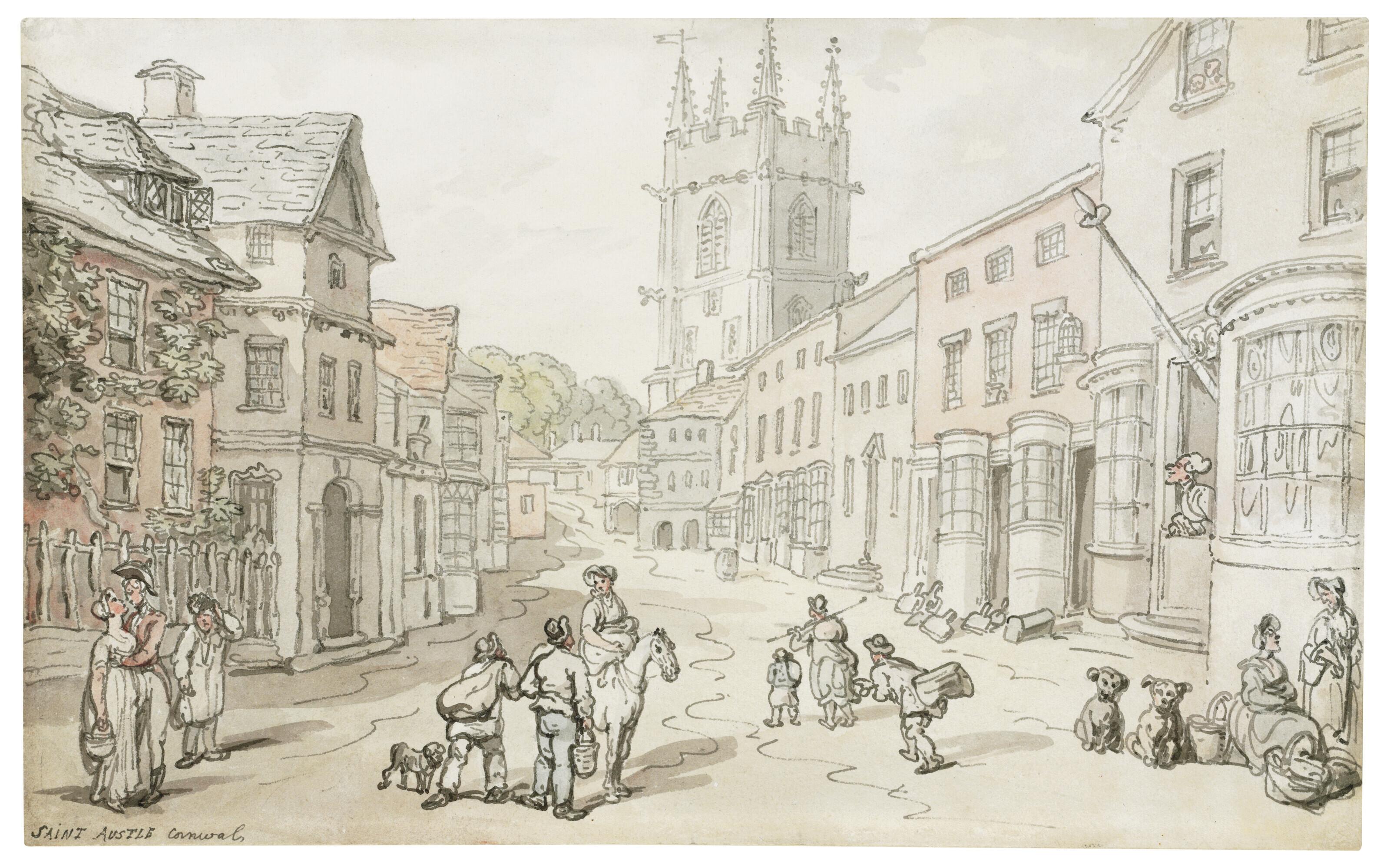Thomas Rowlandson - St Austell, Cornwall