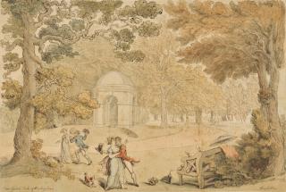 Thomas Rowlandson - Stowe Gardens, Buckinghamshire