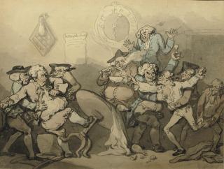 Thomas Rowlandson - The end of the meeting\'