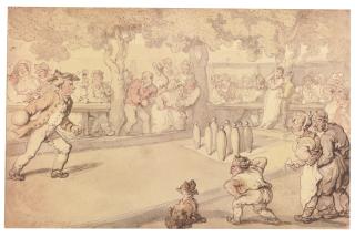 Thomas Rowlandson - The Game At Nine Pins