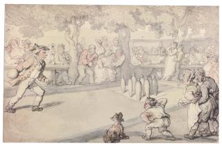 Thomas Rowlandson - The Game At Nine Pins