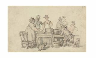 Thomas Rowlandson - The Oyster Stall