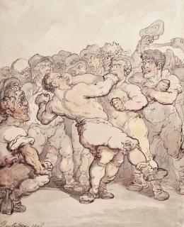 Thomas Rowlandson - The Prizefighters