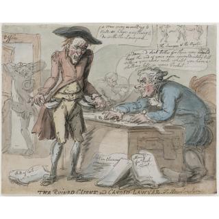 Thomas Rowlandson - The Ruined Client And The Candid Lawyer