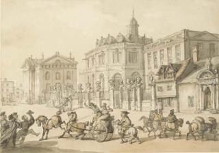 Thomas Rowlandson - The Sheldonian Theatre and Printing House, Oxford